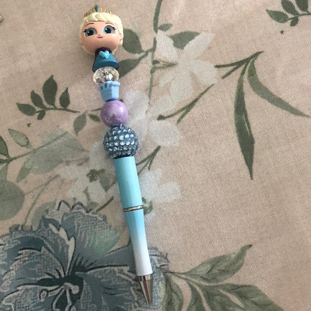 Elsa, Anna, Sven, Olaf Frozen Character Beaded Pens Set Collectibles - Picture 3 of 11